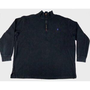 Polo Ralph‎ Lauren Sweater Mens Size 3XLT Black Estate Ribbed Long Sleeve Tall